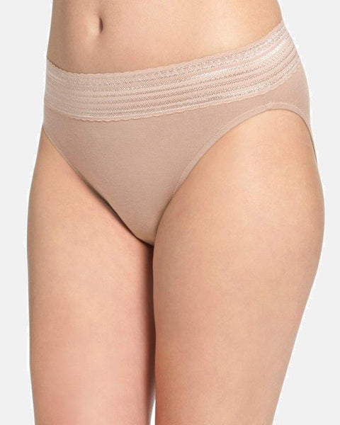 Warner's No Muffin Top / Hi-Cut Microfibre Nylon Panties- White – Elegant  Distinction